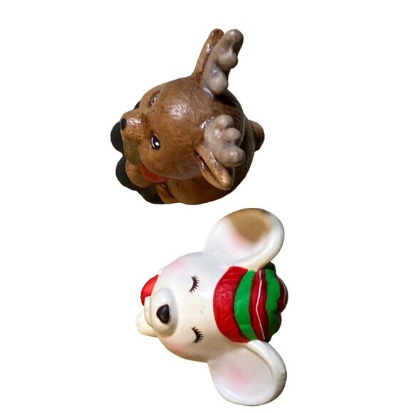 Mouse and Deer Christmas Décor figurines - Picture 11 of 11